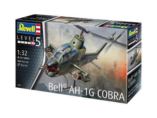 1:32 Bell AH-1G Cobra Revell Model Kit: 03821 - Image 1
