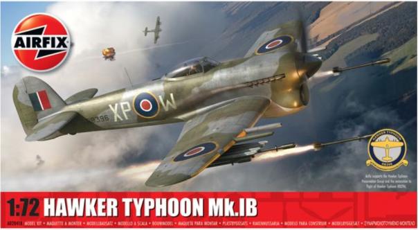 1:72 Hawker Typhoon Mk.IB Airfix Model Kit: A02041B - Image 1