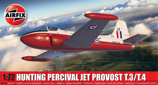 1:72 Hunting Percival Jet Provost T.3/T.4 Airfix Model Kit: A02103A - Image 1