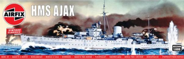 1:600 HMS Ajax Vintacge Classic Airfix Model Kit: A03204V - Image 1