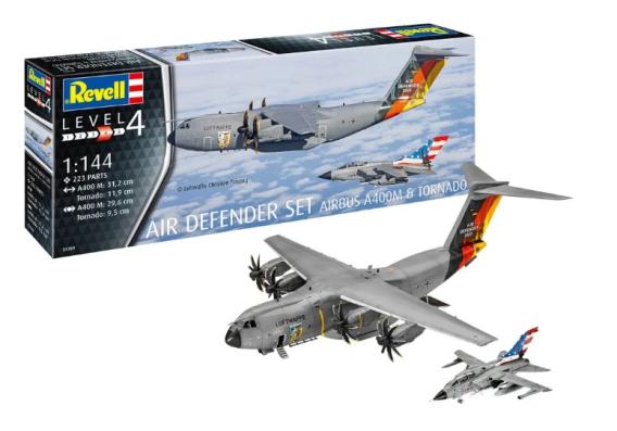 1:144 Air Defender Set (Airbus A400M & Tornado) Revell Model Kit: 03789 - Image 1