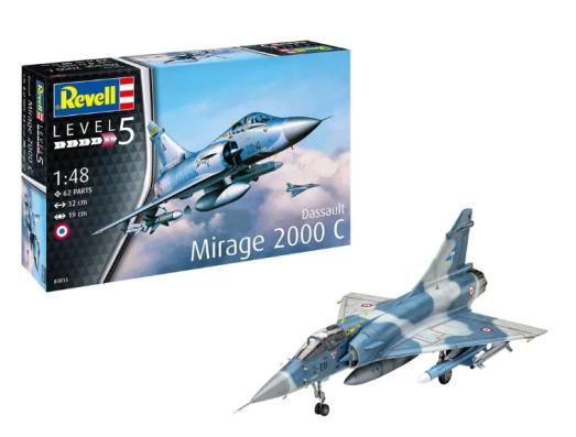 1:48 Dassault Mirage 2000 C Revell Model Kit: 03813 - Image 1