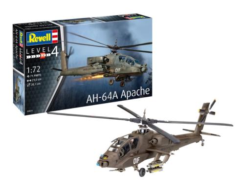 1:72 AH-64A Apache Revell Model Kit: 03824 - Image 1