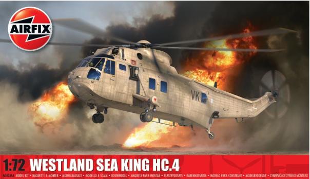 1:72 Westland Sea King HC.4 Airfix Model Kit: A04056A - Image 1