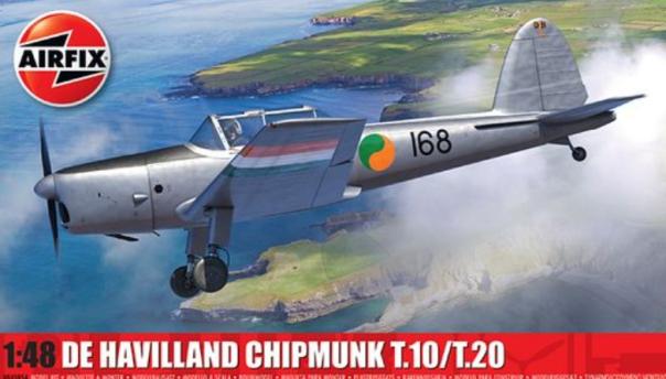 1:48 De Havilland Chipmunk T.10/T.20 Airfix Model Kit: A04105A - Image 1