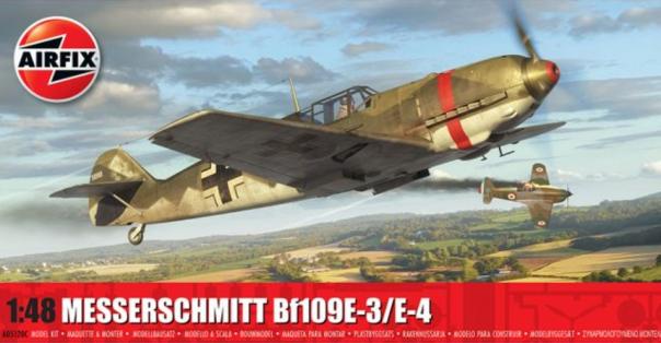 1:48 Messerschmitt Bf109E-3/E-4 Airfix Model Kit: A05120C - Image 1