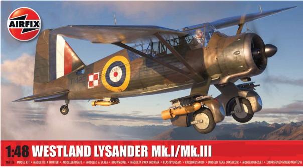 1:48 Westland Lysander Mk.I/Mk.III Airfix Model Kit: A07116 - Image 1