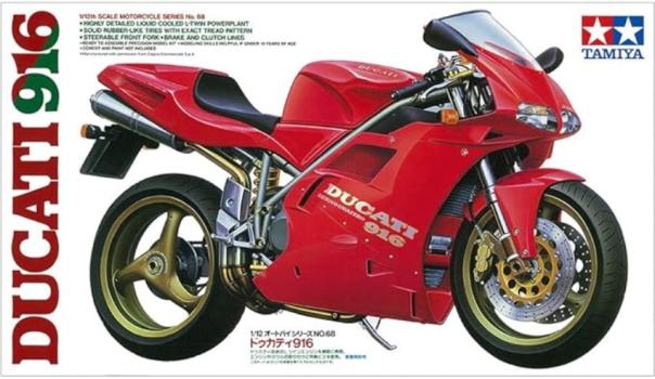 1:12 Ducati 916 Tamiya Model Kit: 14068 - Image 1