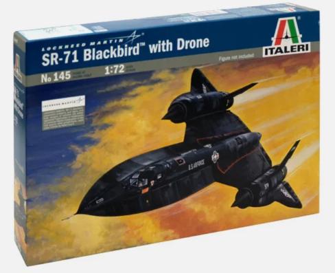 1:72 SR-71 Blackbird With Drone Italeri Model Kit: 145 - Image 1