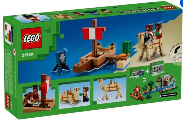 Lego Minecraft 21259 - The Pirate Ship Voyage - Image 1