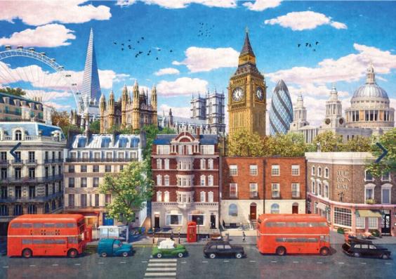 500 Piece - Streets Of London Gibsons Jigsaw Puzzle G3153 - Image 1