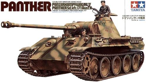 1:35 German Panther Tank Tamiya Model Kit: 35065 - Image 1