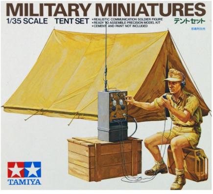 1:35 Tent Set Tamiya Model Kit: 35074 - Image 1