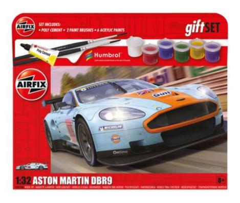 1:32 Aston Martin DBR9 Gift Set Airfix Model Kit: A50110A - Image 1