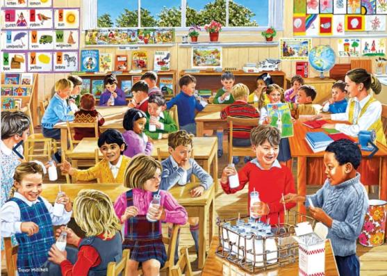 4 X 500 Piece - School Days Gibsons Jigsaw Puzzle G5063 - Image 4