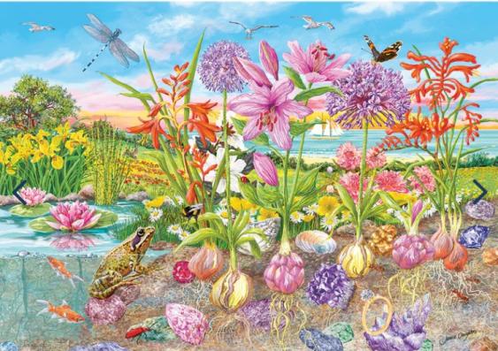 4 x 500 Piece - Roots & Shoots Gibsons Jigsaw Puzzle G5066 - Image 3