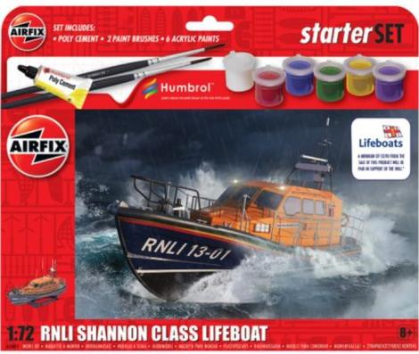 1:72 RNLI Shannon Class Lifeboat Gift Set Airfix Model Kit: A55015 - Image 1