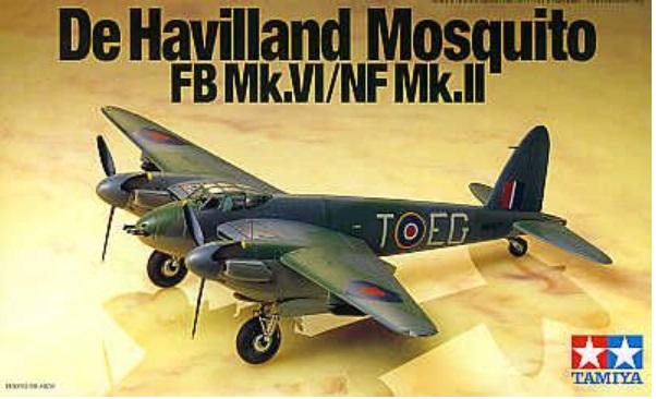 1:72 De Havilland Mosquito FB Mk.VI/NF Mk.II Tamiya Model Kit: 60747 - Image 1