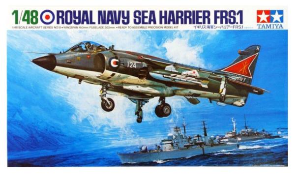 1:48 Royal Navy Sea Harrier FRS.1 Tamiya Model Kit: 61026 - Image 1