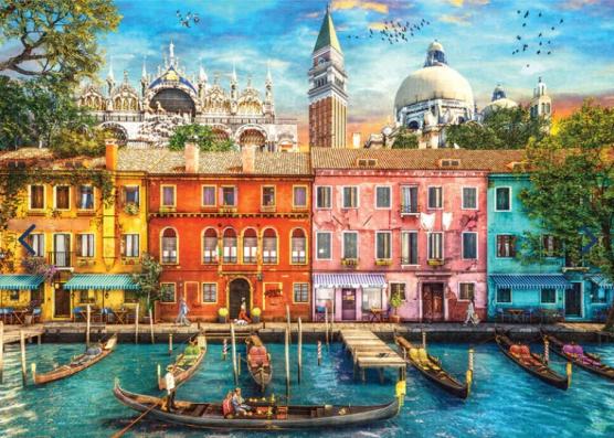 1000 Piece - Colours Of Venice Gibsons Jigsaw Puzzle G6395 - Image 1