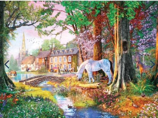 1000 Piece - New Forest Ponies gibsons Jigsaw Puzzle G6397 - Image 1