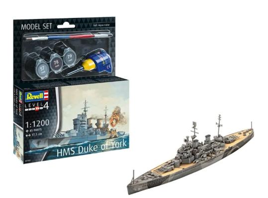 1:1200 HMS Duke Of York Gift Set Revell Model Kit: 65182 - Image 1