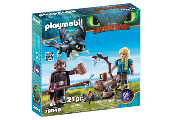 Playmobil 70040 - Hiccup and Astrid with Baby Dragon - Image 1