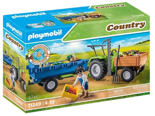 Playmobil 71249 - Harvester Tractor With Trailer - Image 1