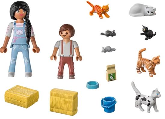 Playmobil 71309 - Cat Family - Image 2