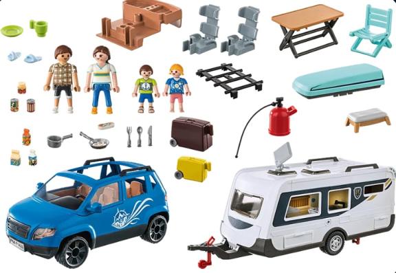 Playmobil 71423 - Caravan With Car - Image 2