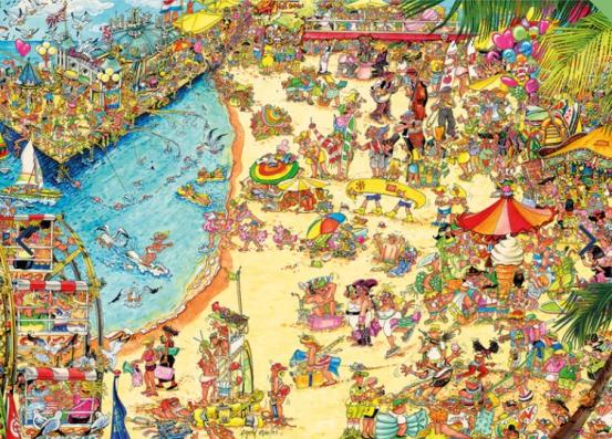 1000 Piece - Jokesaws: Seaside Shenanigans Gibsons Jigsaw Puzzle G7144 - Image 1