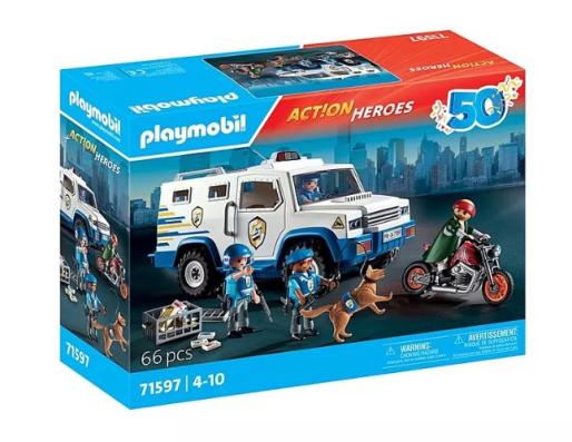 Playmobil 71597 - Police Money Transporter - Image 1