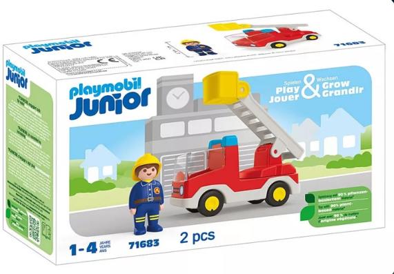 Playmobil Junior 71683 - Ladder Unit Fire Truck - Image 1