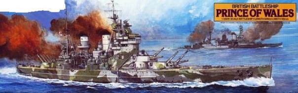 1:350 British Battleship Prince Of Wales Tamiya Model Kit: 78011 - Image 1