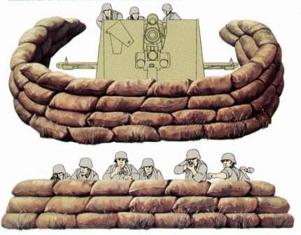 1:35 Sand Bags Set Tamiya Model Kit: 35025 - Image 1