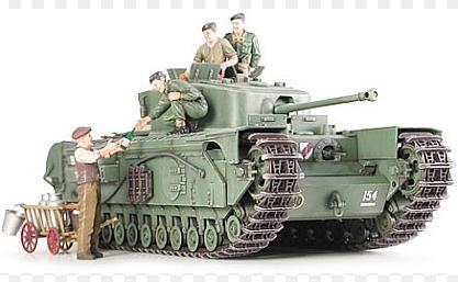 1:35 British Infantry Tank Mk.IV. Churchill Mk.VII,  Tamiya Model Kit: 35210 - Image 1