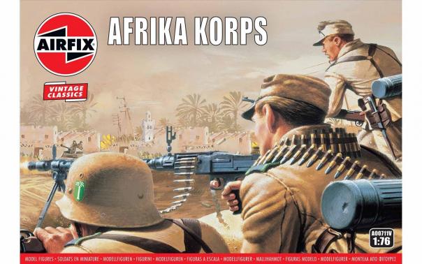 1:76 WWII Afrika Korps Airfix Vintage Classics Model Kit: A00711V - Image 1