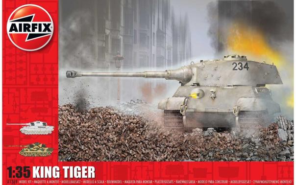 1:35 King Tiger Airfix Model Kit: A1369 - Image 1