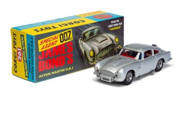 Corgi RT26101S James Bond Aston Martin DB5: Silver Die-cast Model - Image 1