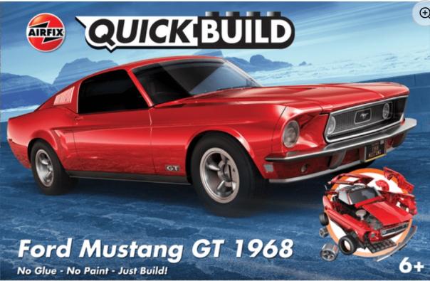 Ford Mustang GT 1968 Quick Build Airfix Model Kit: J6035 - Image 1