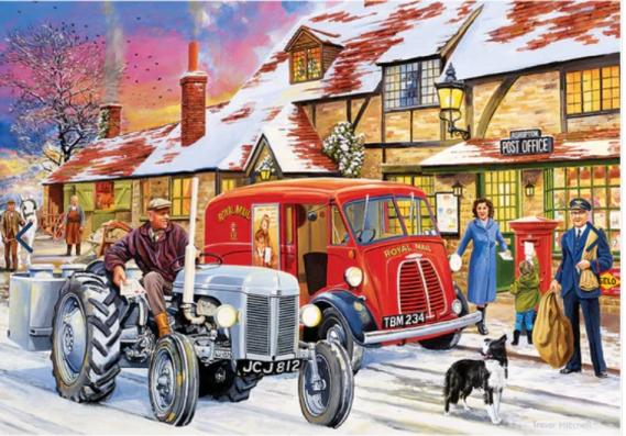 500 Piece - Winter Post Gibsons Jigsaw Puzzle G3159 - Image 1