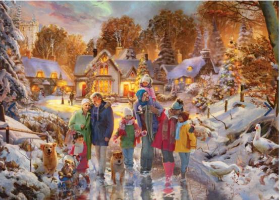 500 Piece - Boxing Day Stroll Gibsons Jigsaw Puzzle G3610 - Image 1