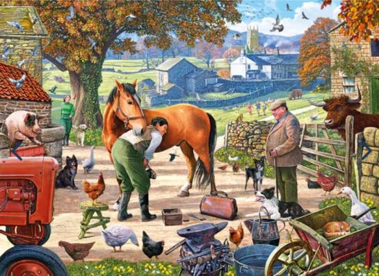 500 Piece - Farrier On The Farm Gibsons Jigsaw Puzzle G3154 - Image 1