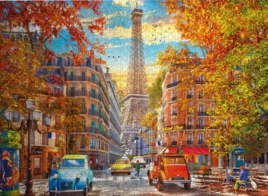 1000 Piece - Autumn In Paris Gibsons Jigsaw Puzzle G6415 - Image 1