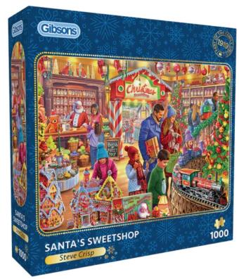 1000 Piece - Santas Sweetshop Gibsons Jigsaw Puzzle G6416 - Image 2