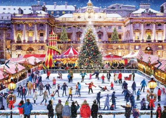 1000 Piece - Skating At Somerset House Gibsons Jigsaw Puzzle G6419 - Image 1