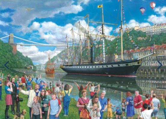 1000 Piece - SS Great Britain An Imagined Odyssey Gibsons Jigsaw Puzzle G7149 - Image 1