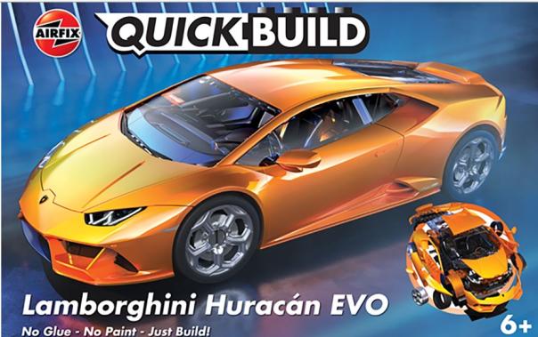 Lamborghini Huracan Evo Quick Build Airfix Model Kit: J6058 - Image 1