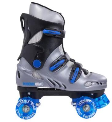 Phoenix Quad Blue/Silver Roller Skates UK Size 1 - Image 1