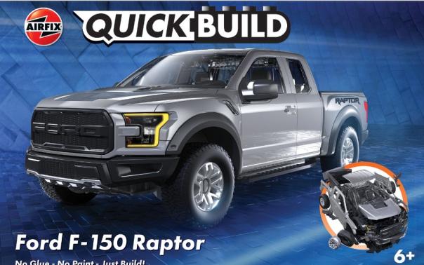 Ford F-150 Raptor Quick Build Airfix Model Kit: J6053 - Image 1